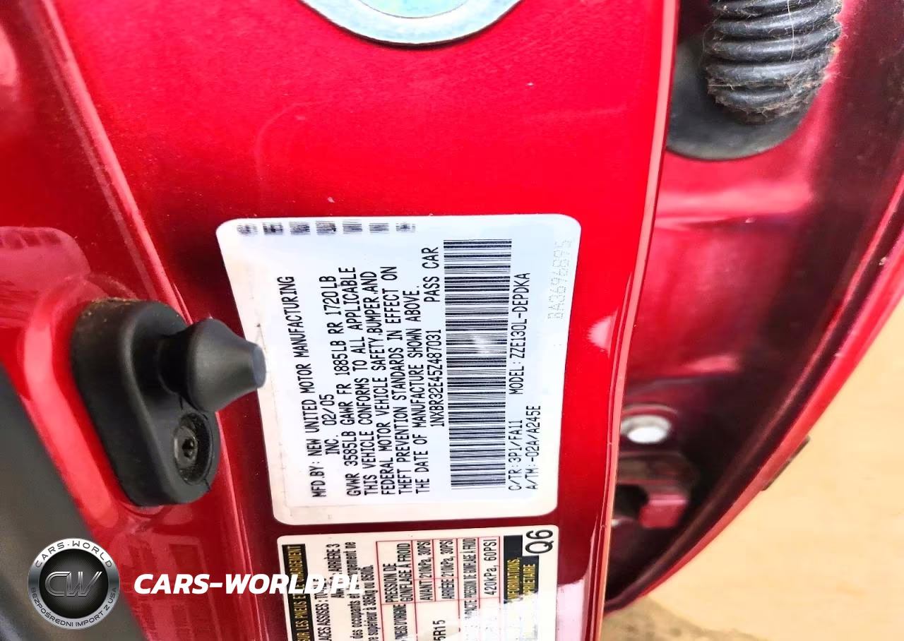 2005 Toyota Corolla Ce VIN:1NXBR32E45Z487031 - 12