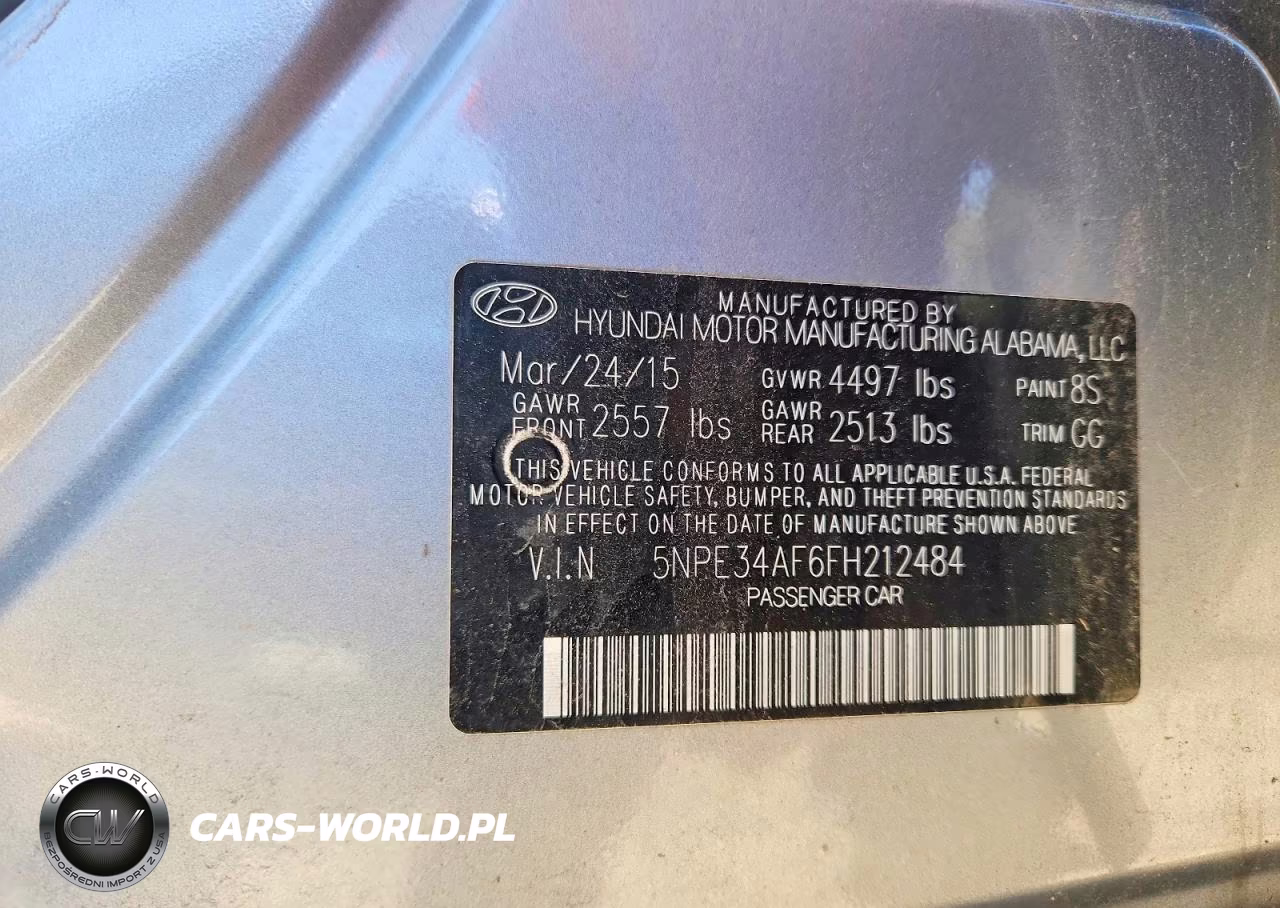 2015 Hyundai Sonata Sport VIN:5NPE34AF6FH212484 - 12