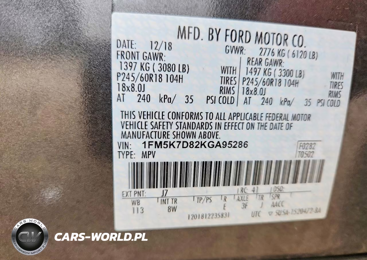 2019 Ford Explorer Xlt VIN:1FM5K7D82KGA95286 - 13