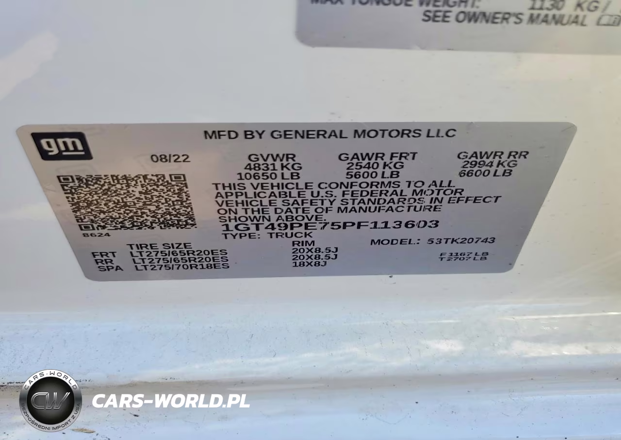 2023 GMC Sierra K2500 At4 VIN:1GT49PE75PF113603 - 12