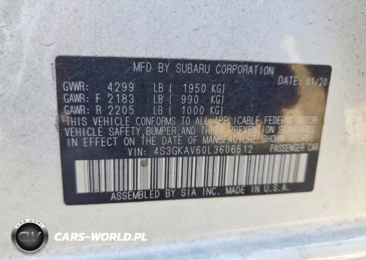 2020 Subaru Impreza Premium VIN:4S3GKAV60L3606512 - 12