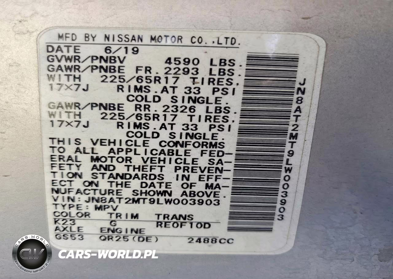 2020 Nissan Rogue S VIN:JN8AT2MT9LW003903 - 13