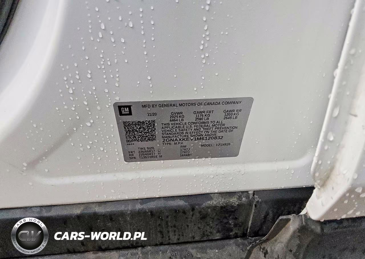 2021 Chevrolet Equinox Lt VIN:2GNAXKEV1M6120832 - 13