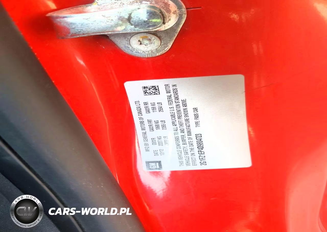 2013 Chevrolet Camaro Zl1 VIN:2G1FZ1EP4D9804723 - 12