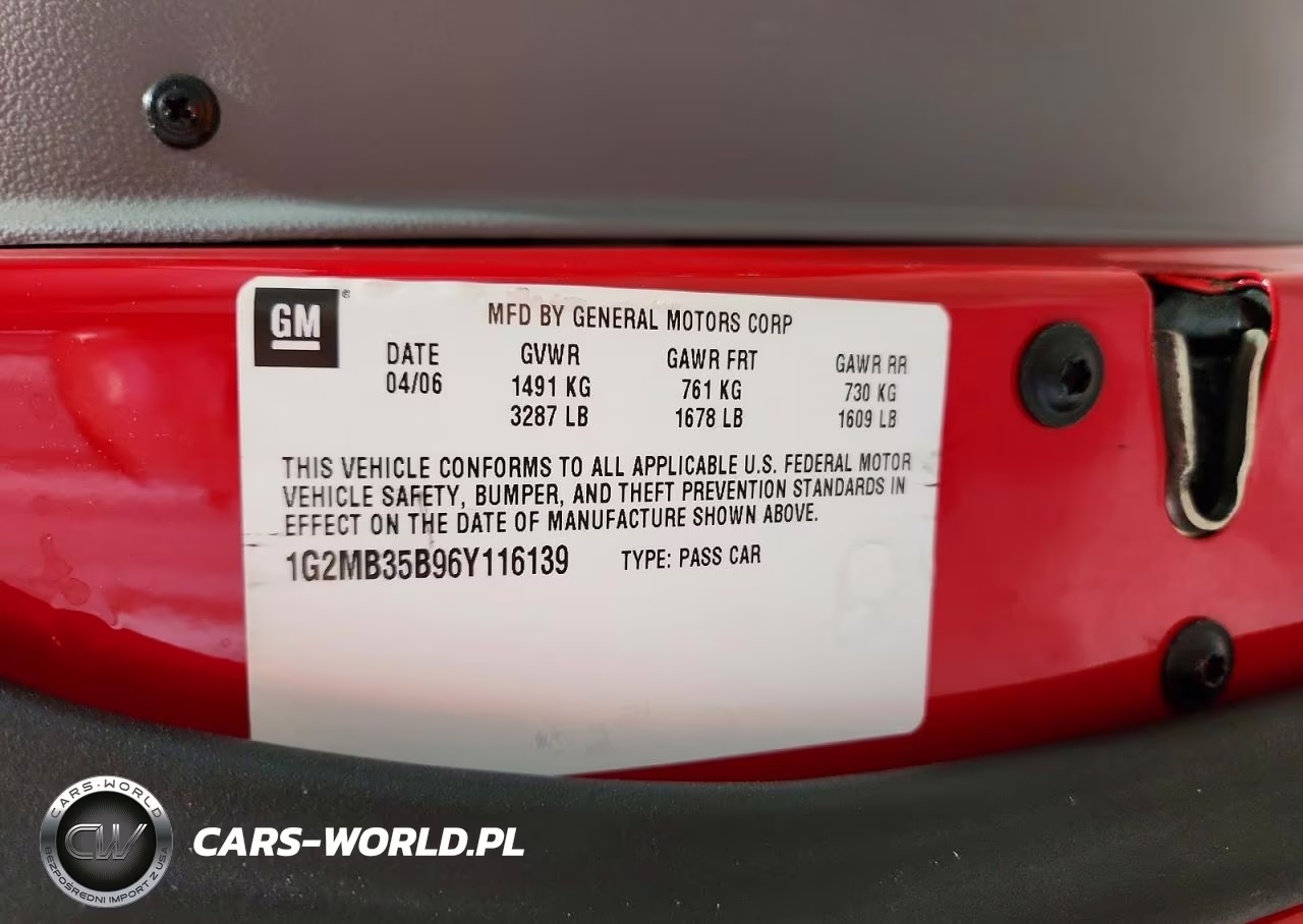 2006 Pontiac Solstice VIN:1G2MB35B96Y116139 - 12