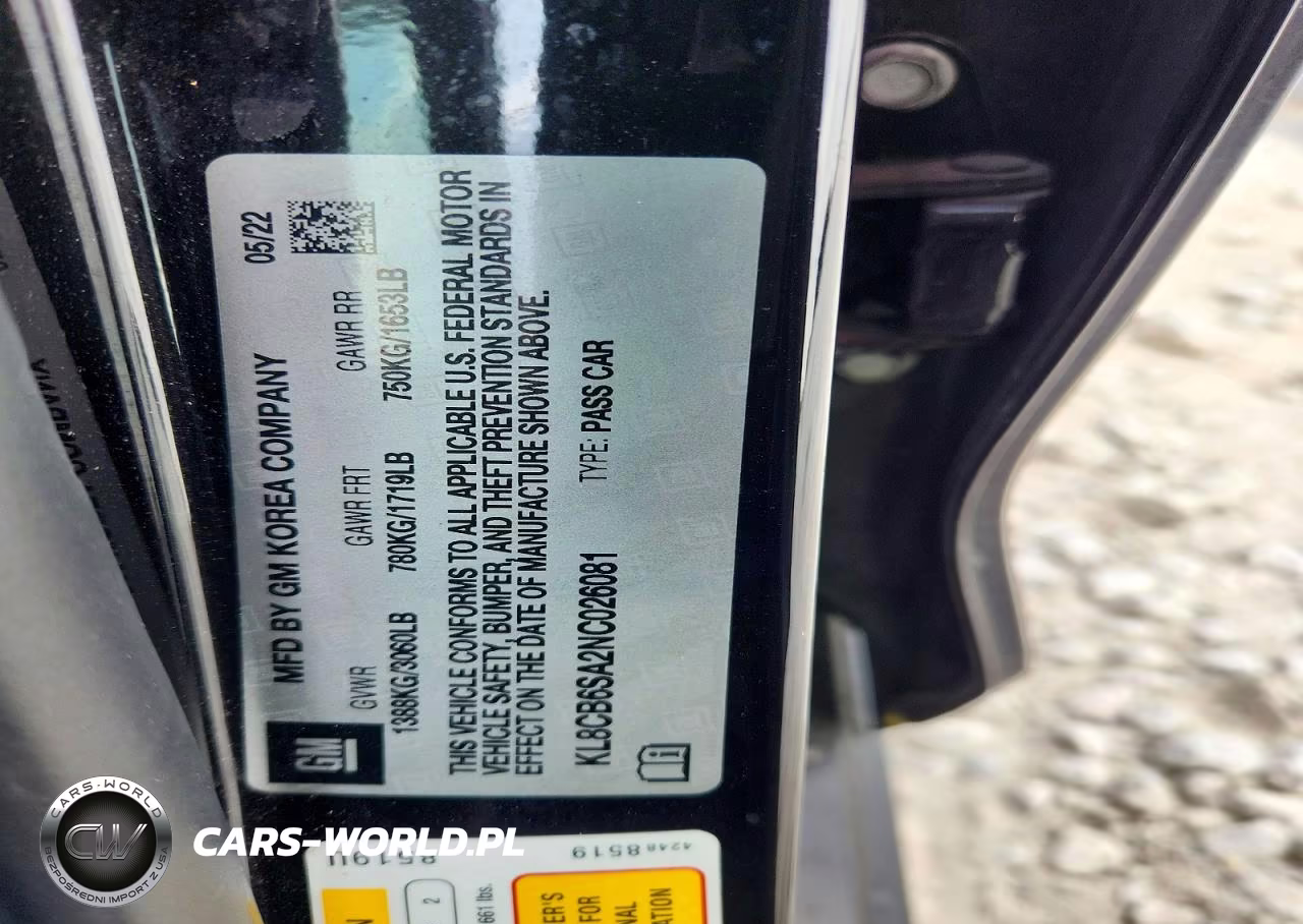 2022 Chevrolet Spark Ls VIN:KL8CB6SA2NC026081 - 13