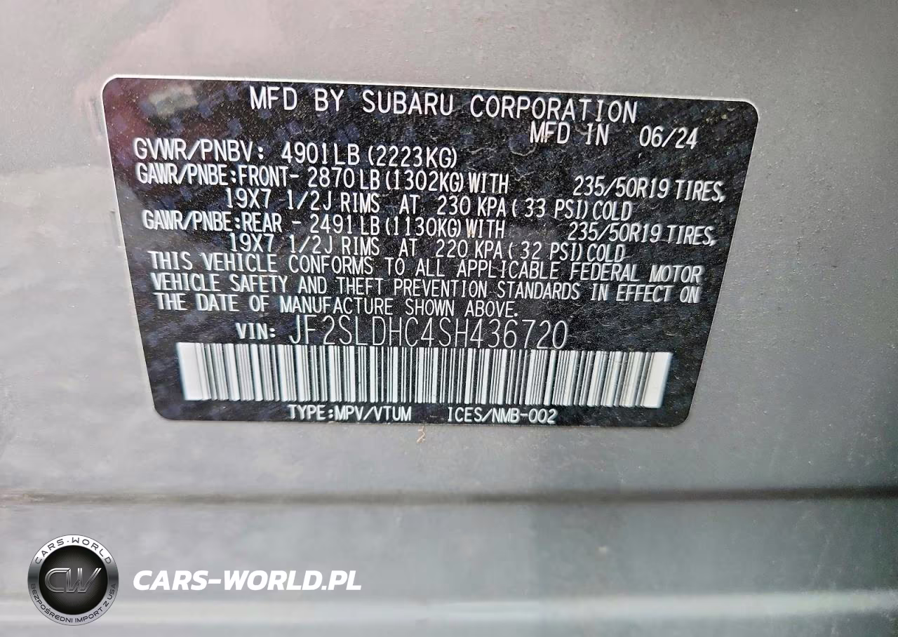2025 Subaru Forester Sport VIN:JF2SLDHC4SH436720 - 14
