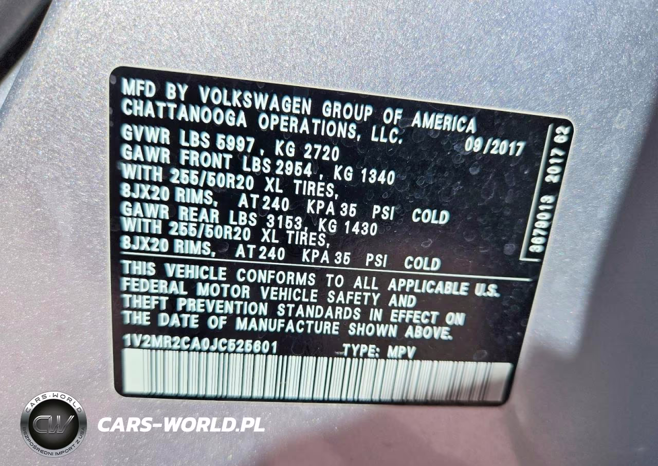 2018 Volkswagen Atlas Sel VIN:1V2MR2CA0JC525601 - 13
