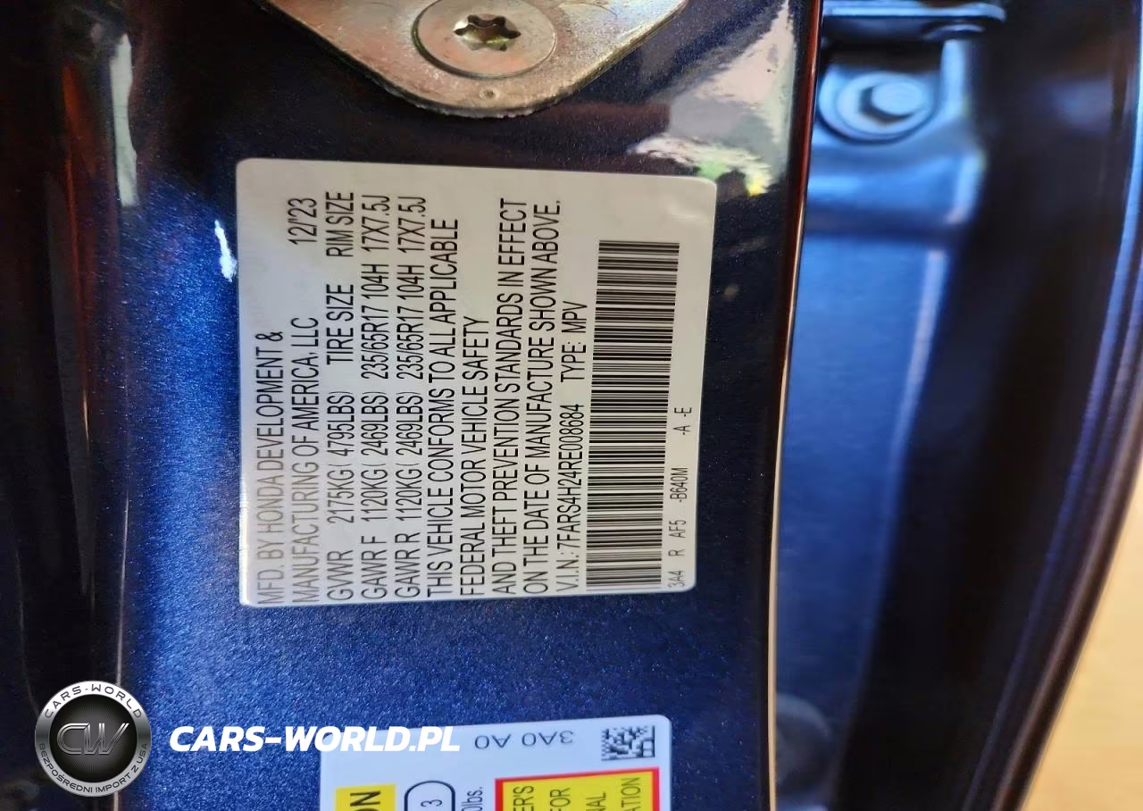 2024 Honda Cr-V Lx VIN:7FARS4H24RE008684 - 14