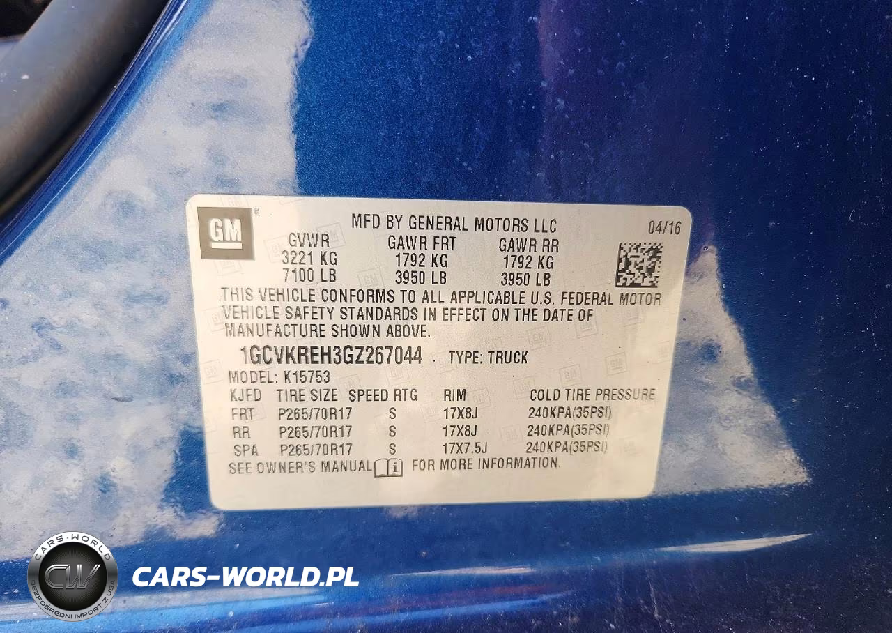2016 Chevrolet Silverado K1500 Lt VIN:1GCVKREH3GZ267044 - 12