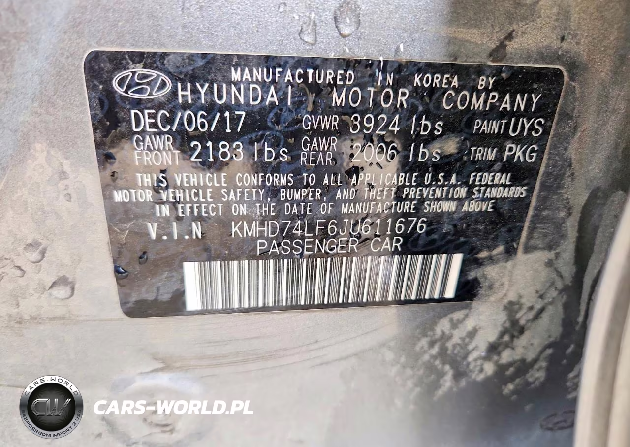 2018 Hyundai Elantra Se VIN:KMHD74LF6JU611676 - 12
