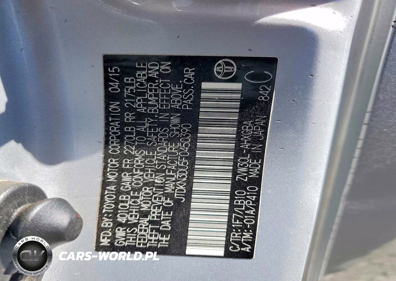 2015 Toyota Prius Four VIN:JTDKN3DU5F0450390 - 12