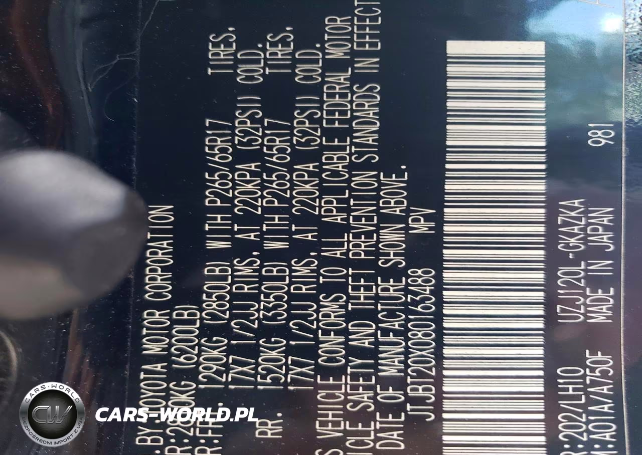2008 Lexus Gx 470 VIN:JTJBT20X080163488 - 13