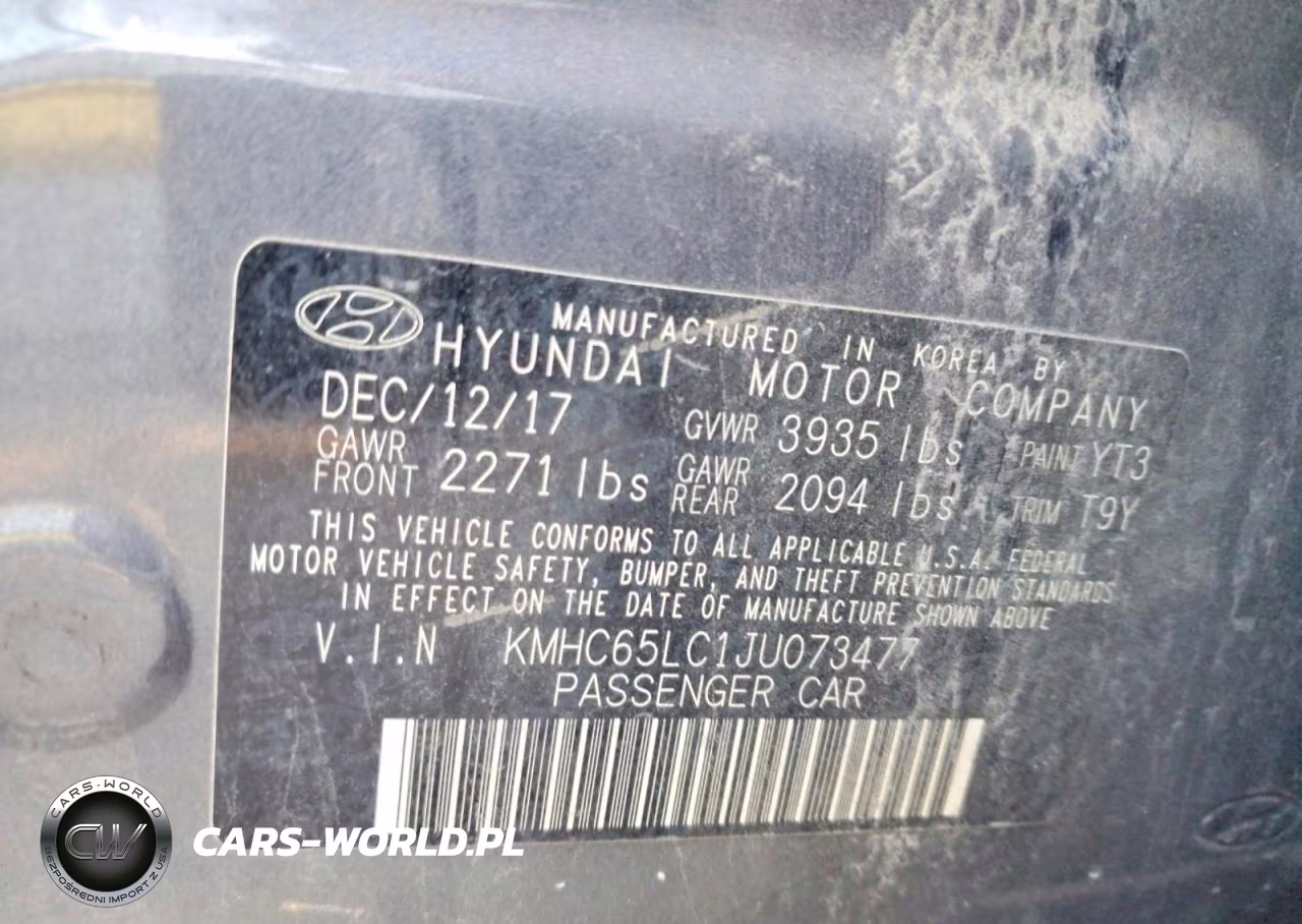 2018 Hyundai Ioniq Blue VIN:KMHC65LC1JU073477 - 12