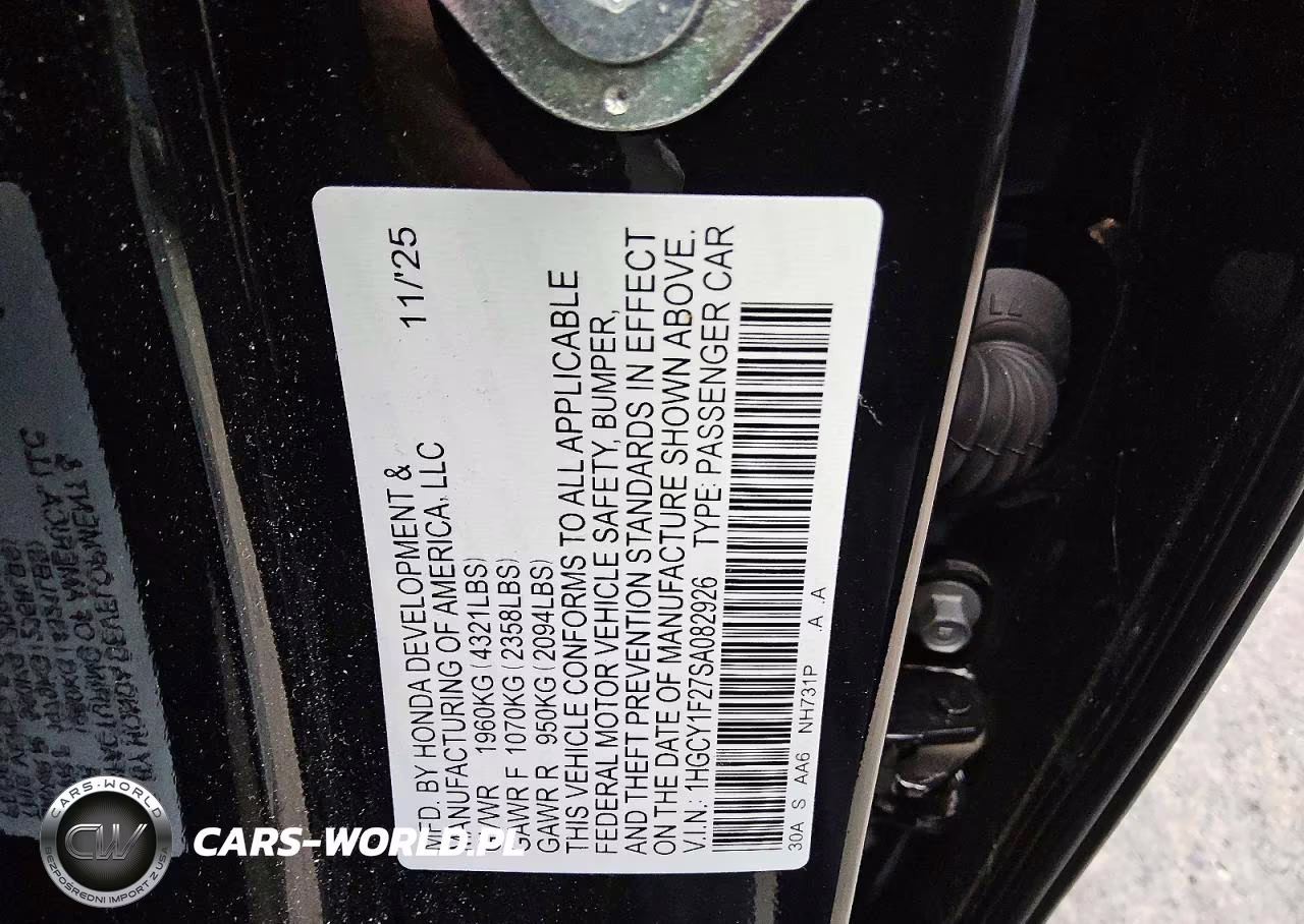 2025 Honda Accord Lx VIN:1HGCY1F27SA082926 - 13
