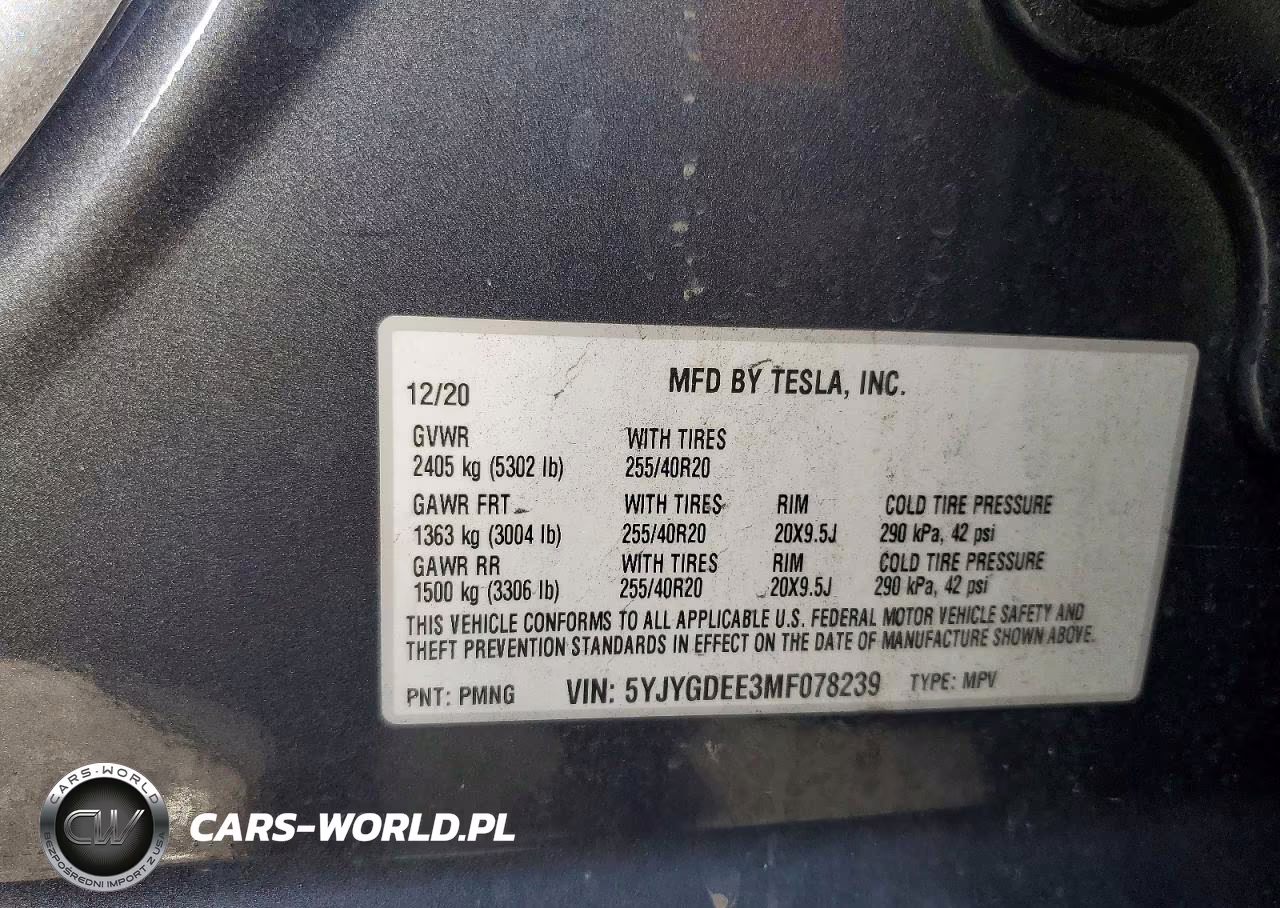 2021 Tesla Model Y VIN:5YJYGDEE3MF078239 - 12