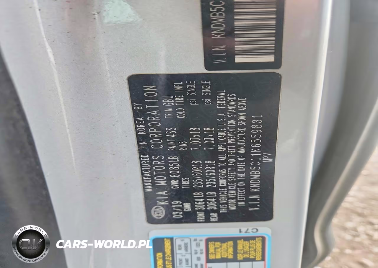 2019 Kia Sedona Ex VIN:KNDMB5C11K6559831 - 12