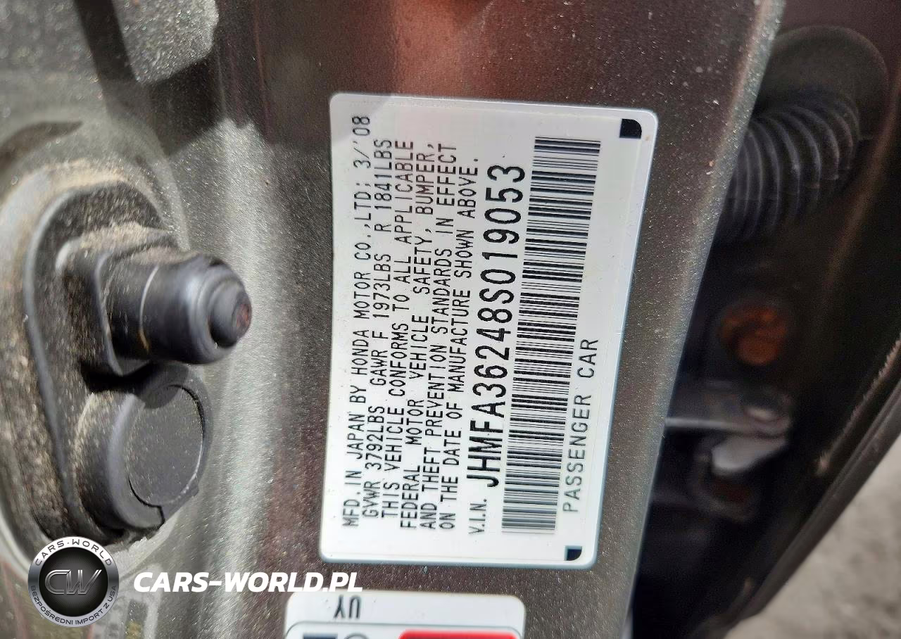 2008 Honda Civic Hybrid VIN:JHMFA36248S019053 - 12