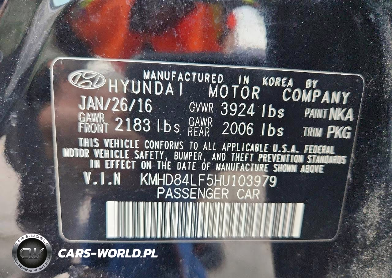 2017 Hyundai Elantra Se VIN:KMHD84LF5HU103979 - 12