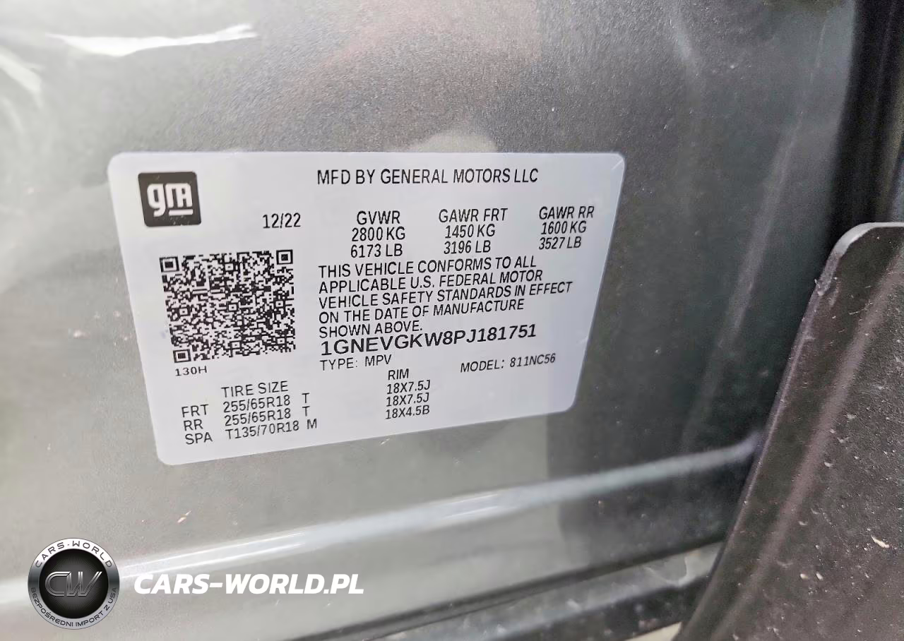 2023 Chevrolet Traverse Lt VIN:1GNEVGKW8PJ181751 - 13
