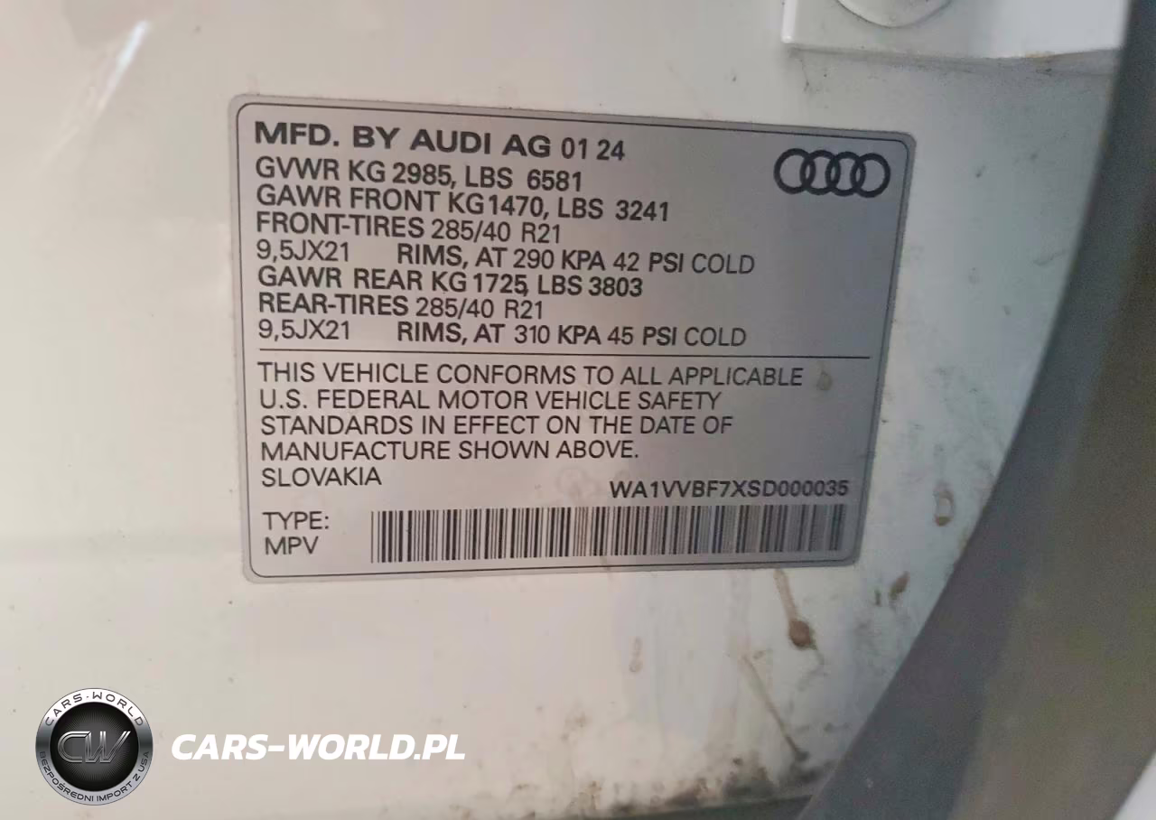 2025 Audi Q7 Prestige VIN:WA1VVBF7XSD000035 - 13