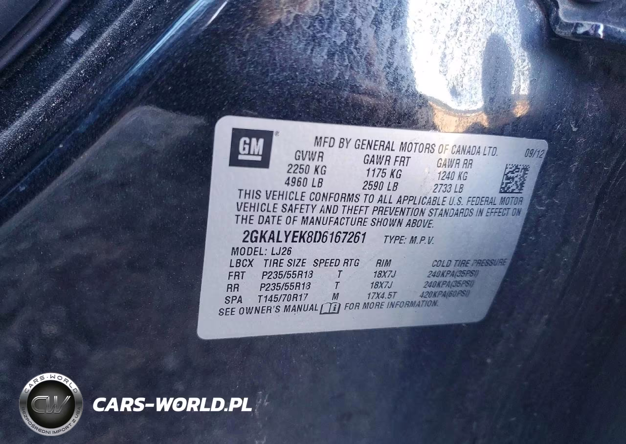 2013 GMC Terrain Denali VIN:2GKALYEK8D6167261 - 14