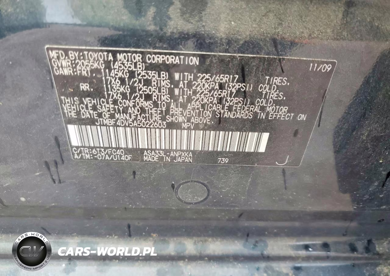 2010 Toyota Rav4 Base VIN:JTMBF4DV5A5022603 - 13