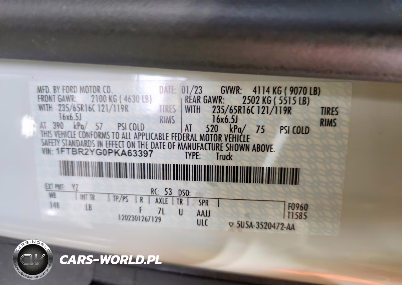 2023 Ford Transit T-250 Delivery Van VIN:1FTBR2YG0PKA63397 - 13