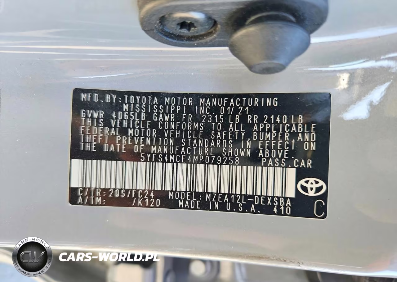 2021 Toyota Corolla Se Apex VIN:5YFS4MCE4MP079258 - 12