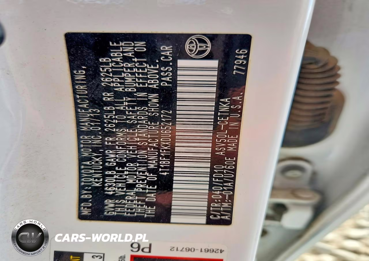 2013 Toyota Camry Le VIN:4T1BF1FKXDU652172 - 12