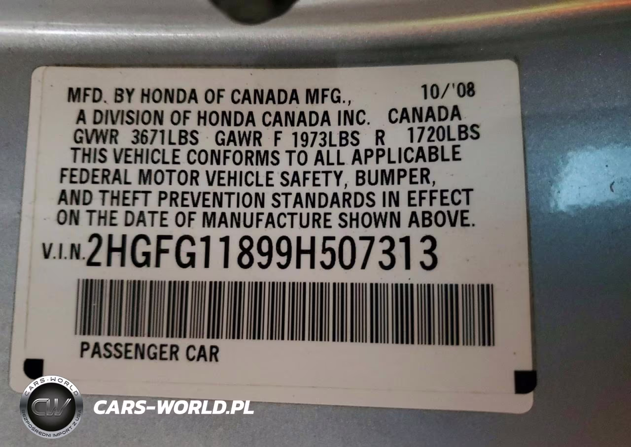 2009 Honda Civic Ex VIN:2HGFG11899H507313 - 13