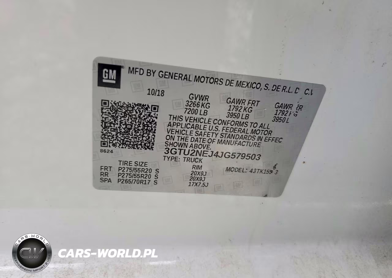 2018 GMC Sierra K1500 Slt VIN:3GTU2NEJ4JG579503 - 12