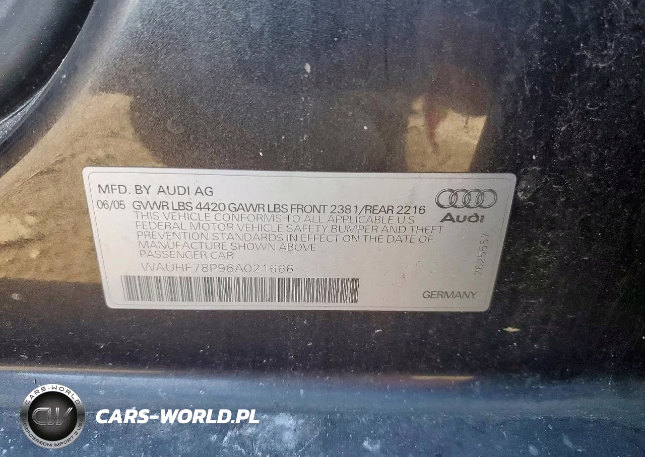2006 Audi A3 2 VIN:WAUHF78P96A021666 - 12