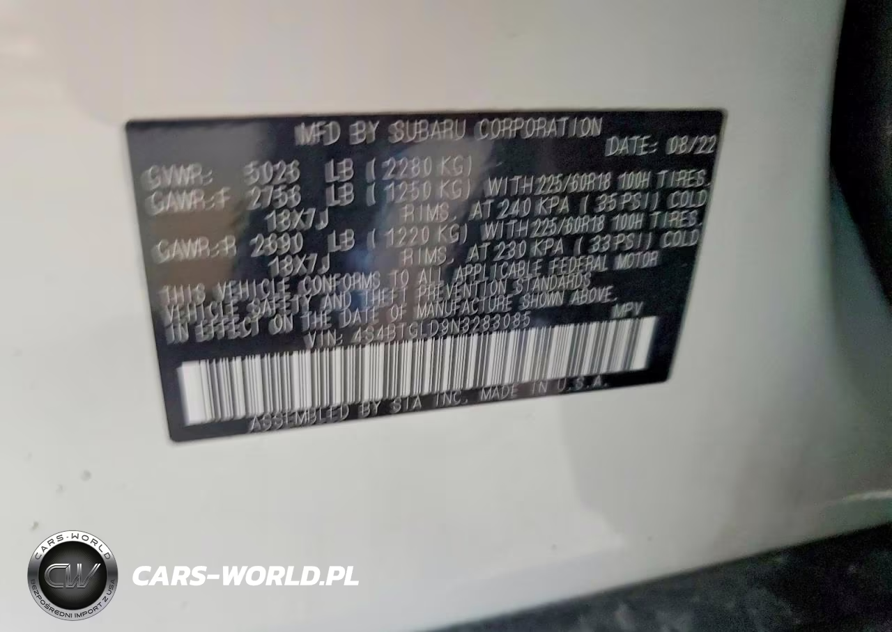 2022 Subaru Outback Onyx Edition Xt VIN:4S4BTGLD9N3283085 - 13