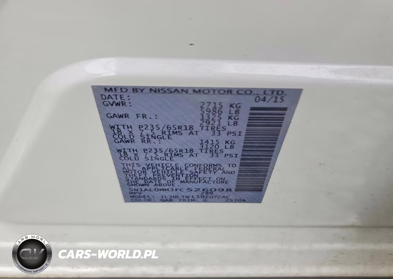 2015 Infiniti Qx60 Base VIN:5N1AL0MM3FC526098 - 13