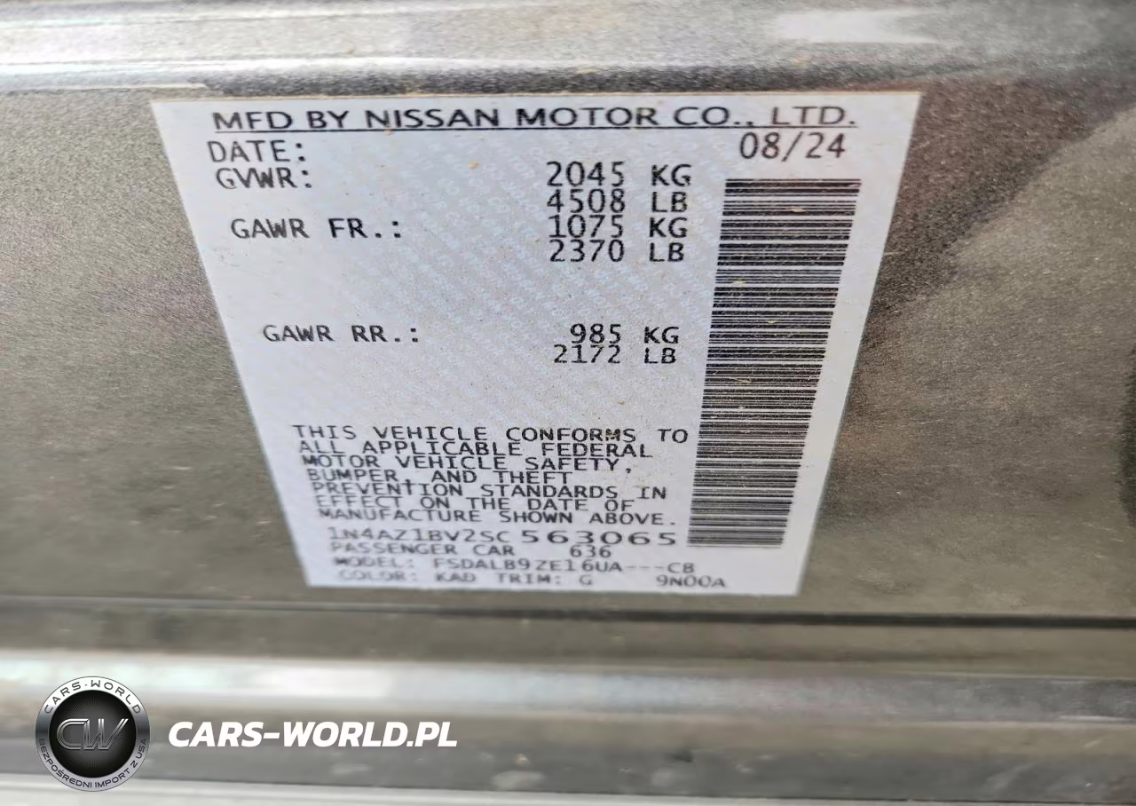 2025 Nissan Leaf S VIN:1N4AZ1BV2SC563065 - 12