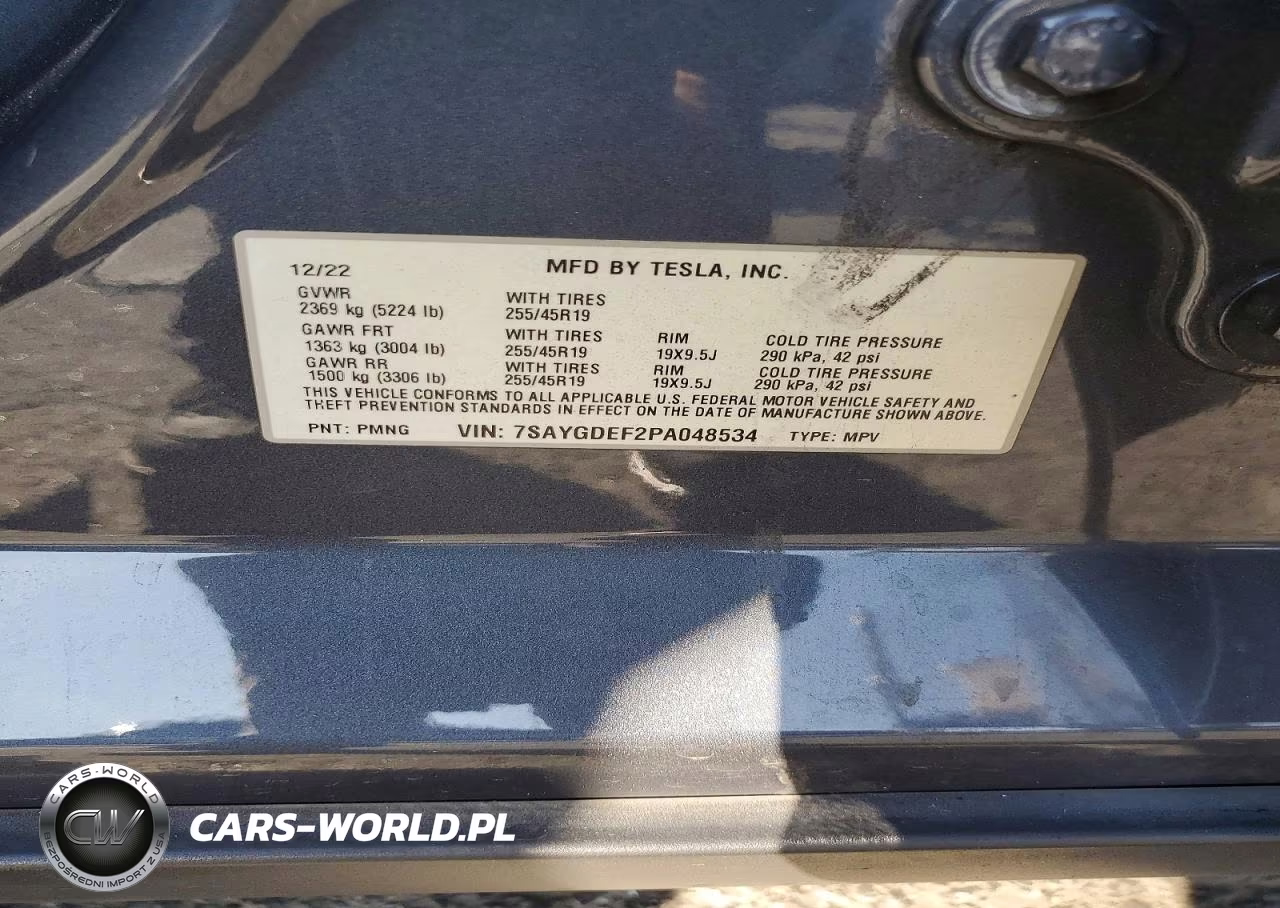 2023 Tesla Model Y VIN:7SAYGDEF2PA048534 - 12