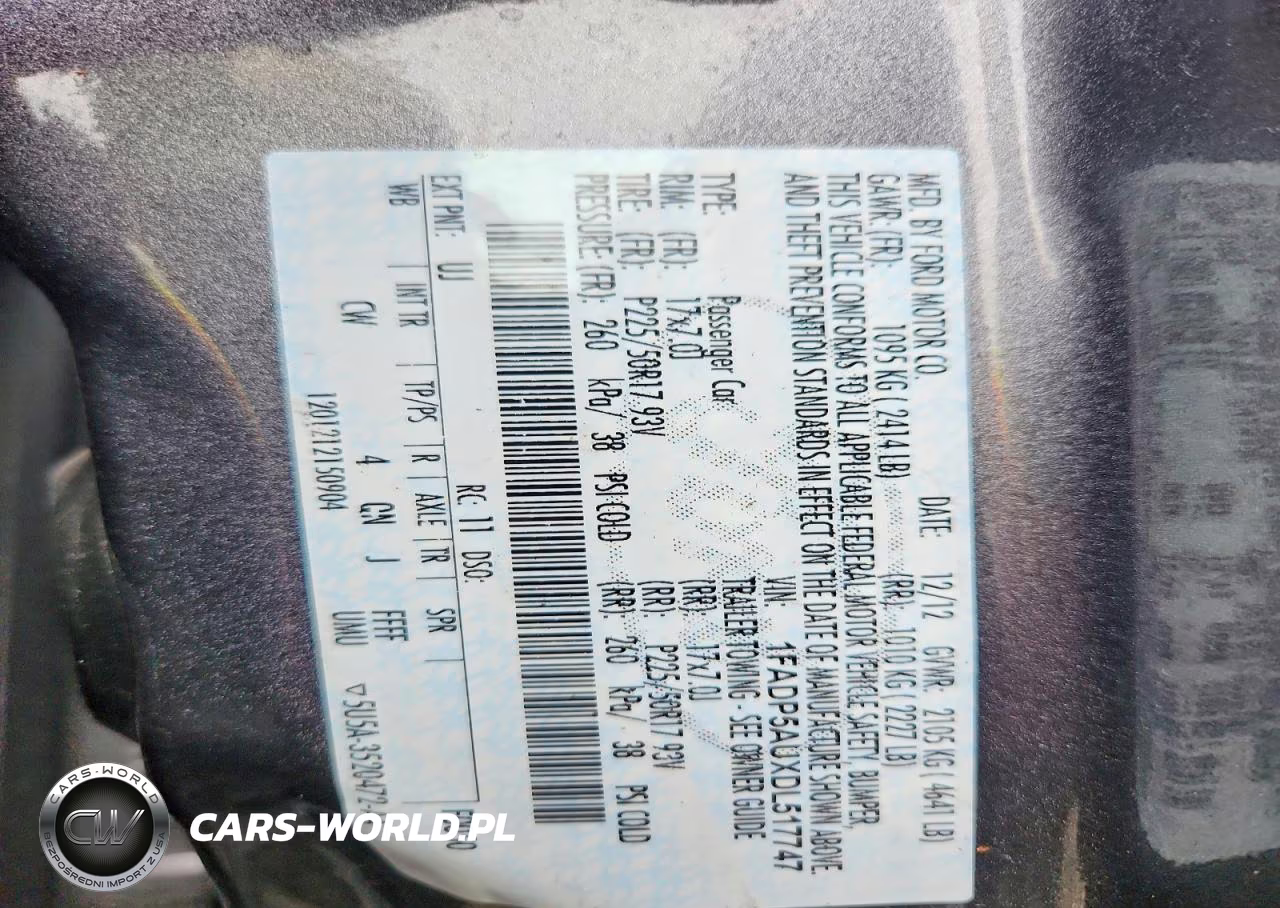 2013 Ford C-Max Se VIN:1FADP5AUXDL517747 - 13