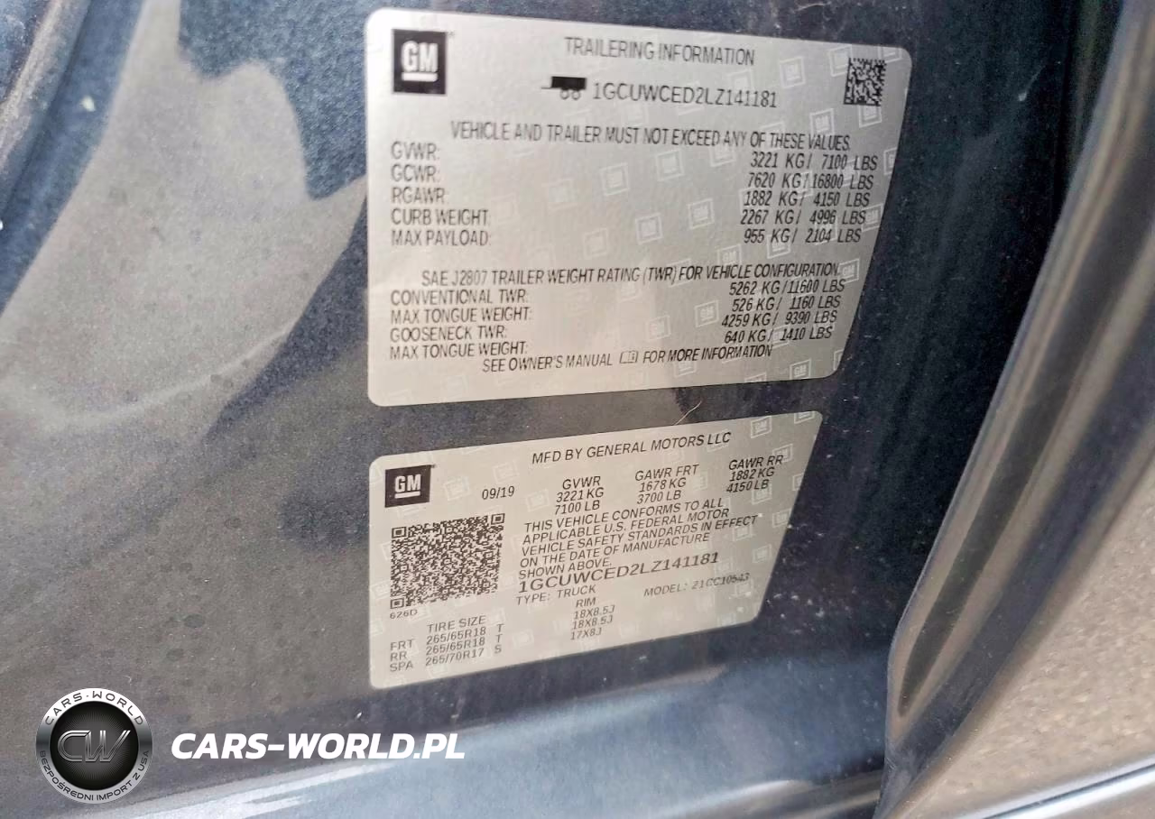 2020 Chevrolet Silverado C1500 Lt VIN:1GCUWCED2LZ141181 - 12