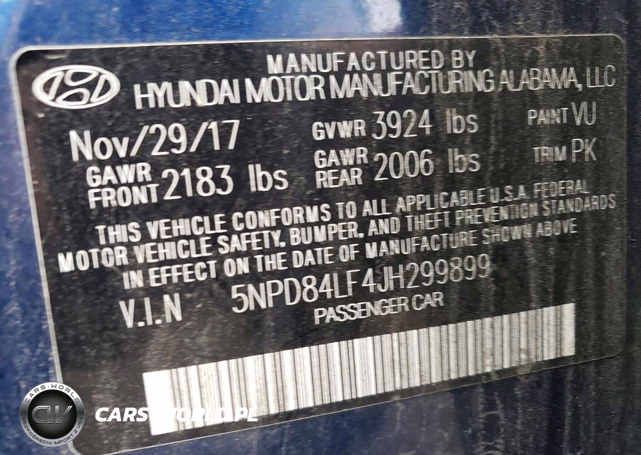 2018 Hyundai Elantra Sel VIN:5NPD84LF4JH299899 - 12