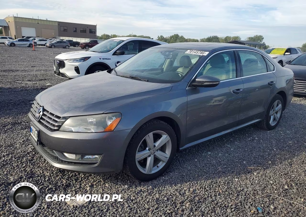 2012 Volkswagen Passat Se VIN:1VWBN7A39CC046258 - 1