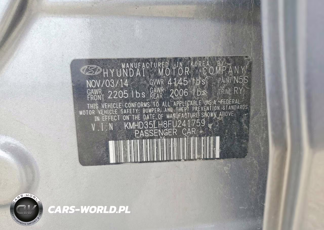 2015 Hyundai Elantra Gt Base VIN:KMHD35LH8FU241759 - 12