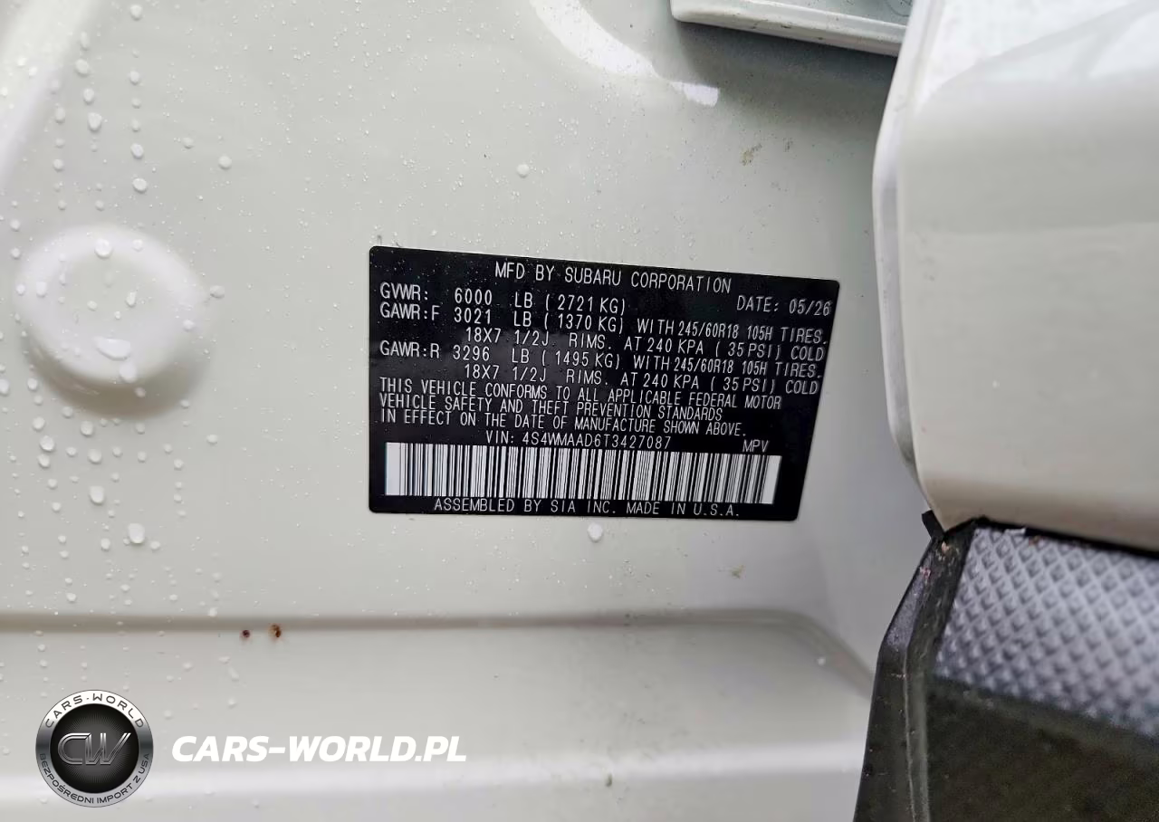 2026 Subaru Ascent Premium VIN:4S4WMAAD6T3427087 - 13