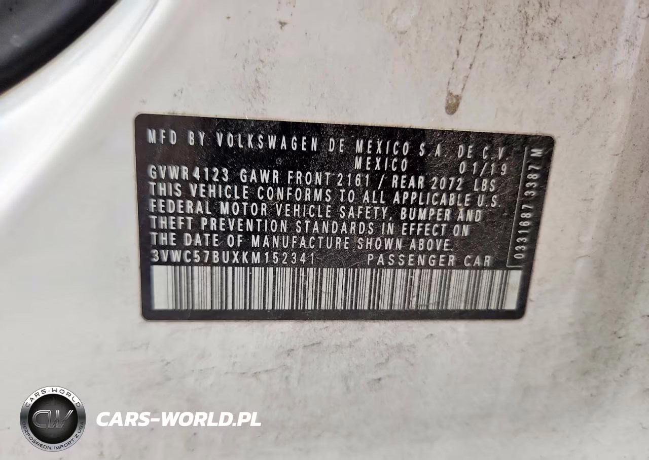 2019 Volkswagen Jetta S VIN:3VWC57BUXKM152341 - 12