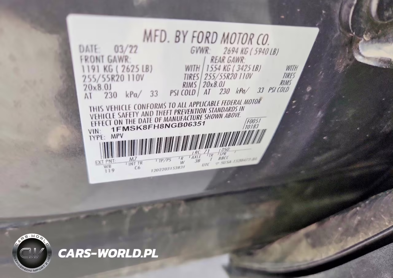 2022 Ford Explorer Limited VIN:1FMSK8FH8NGB06351 - 13