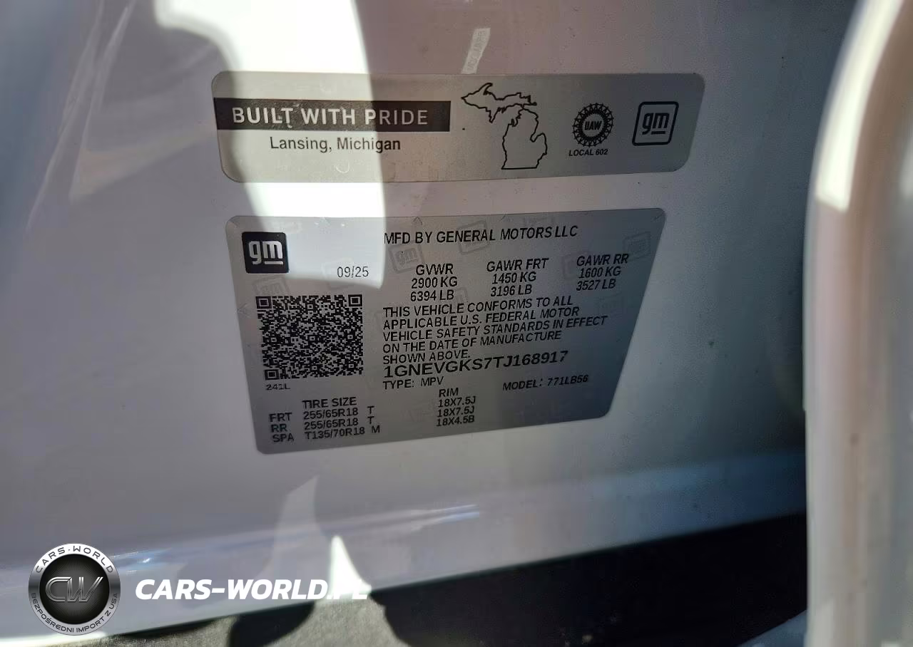 2026 Chevrolet Traverse Lt VIN:1GNEVGKS7TJ168917 - 14