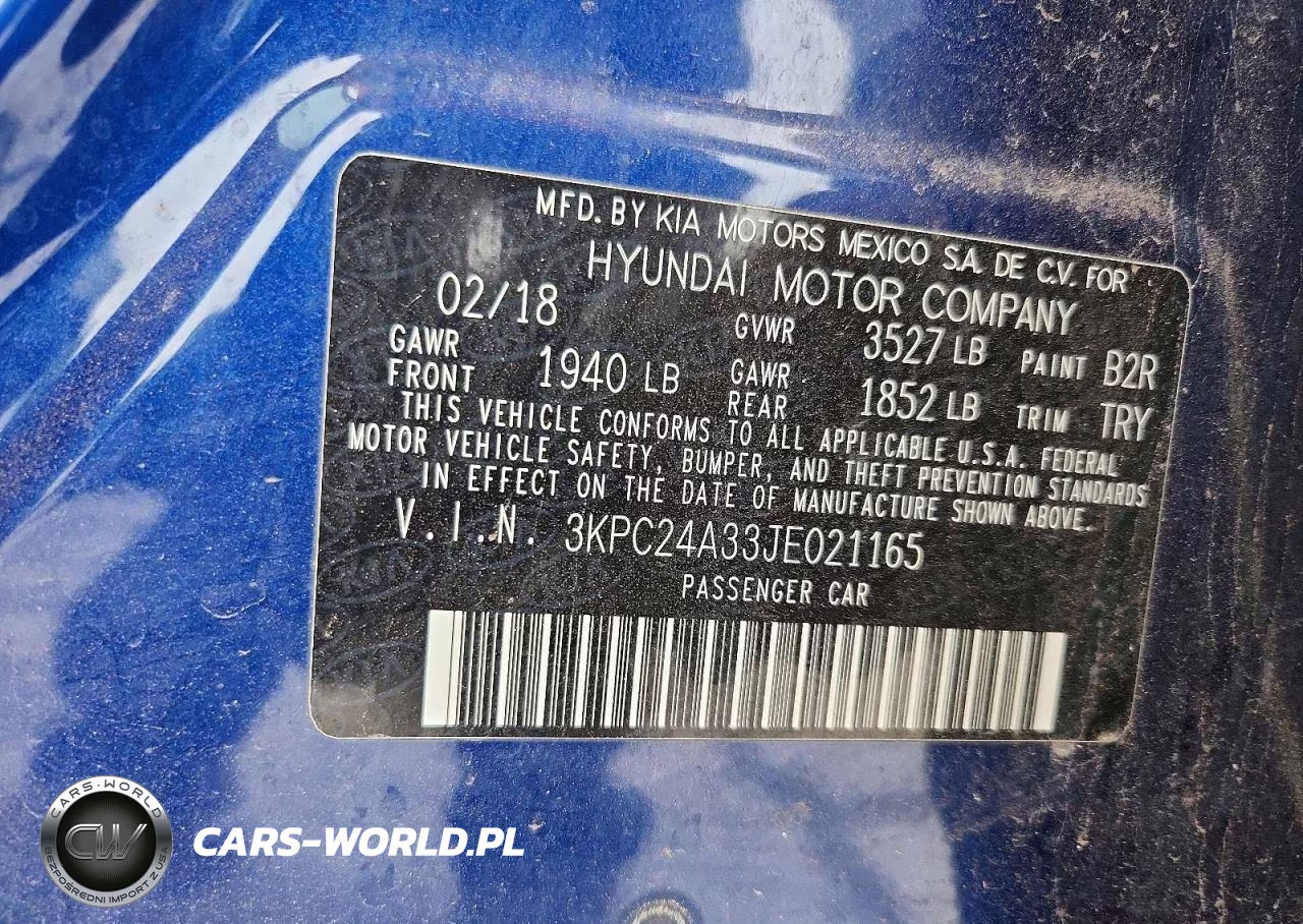 2018 Hyundai Accent Sel VIN:3KPC24A33JE021165 - 12