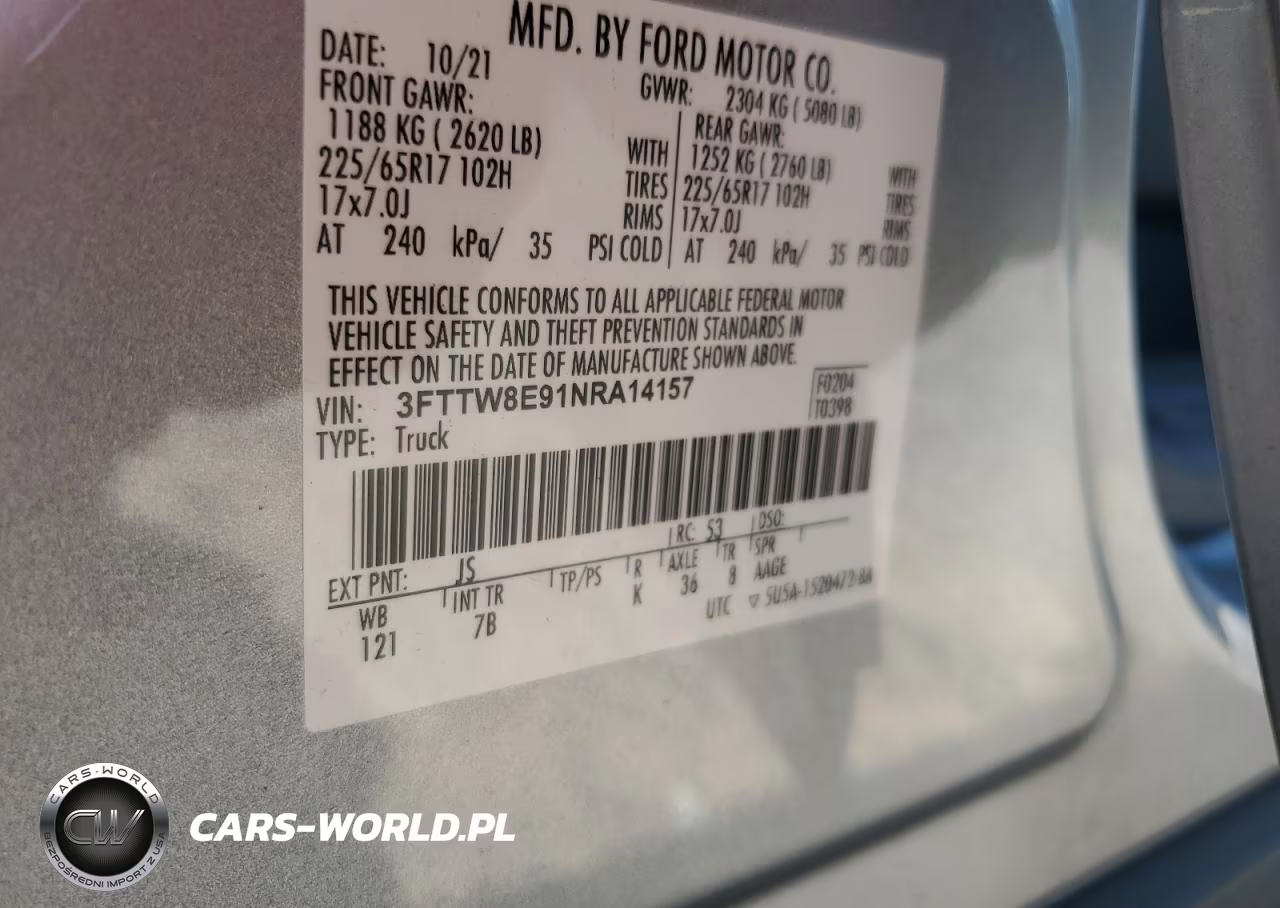 2022 Ford Maverick Xl VIN:3FTTW8E91NRA14157 - 12