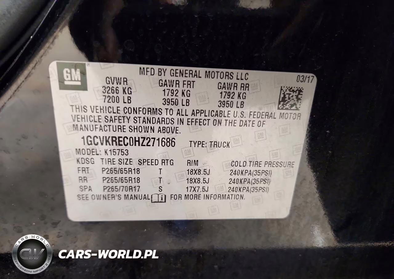 2017 Chevrolet Silverado K1500 Lt VIN:1GCVKREC0HZ271686 - 12