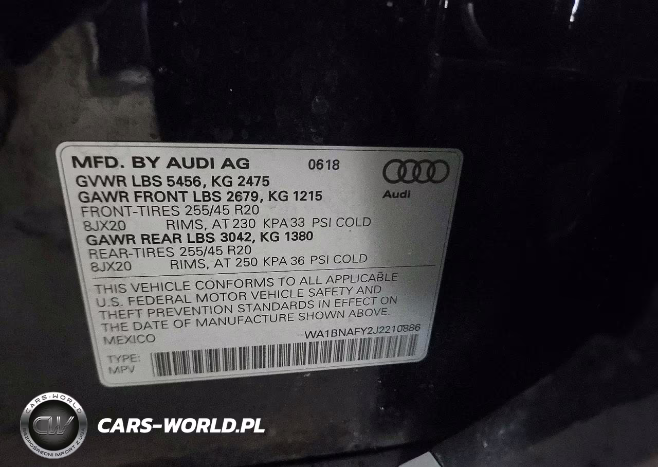 2018 Audi Q5 Premium Plus VIN:WA1BNAFY2J2210886 - 13
